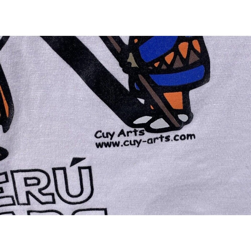 Cuy Arts Peru Wars Graphic Double Sleeve Long Sleeve Shirt XL Parody - Picture 4 of 9